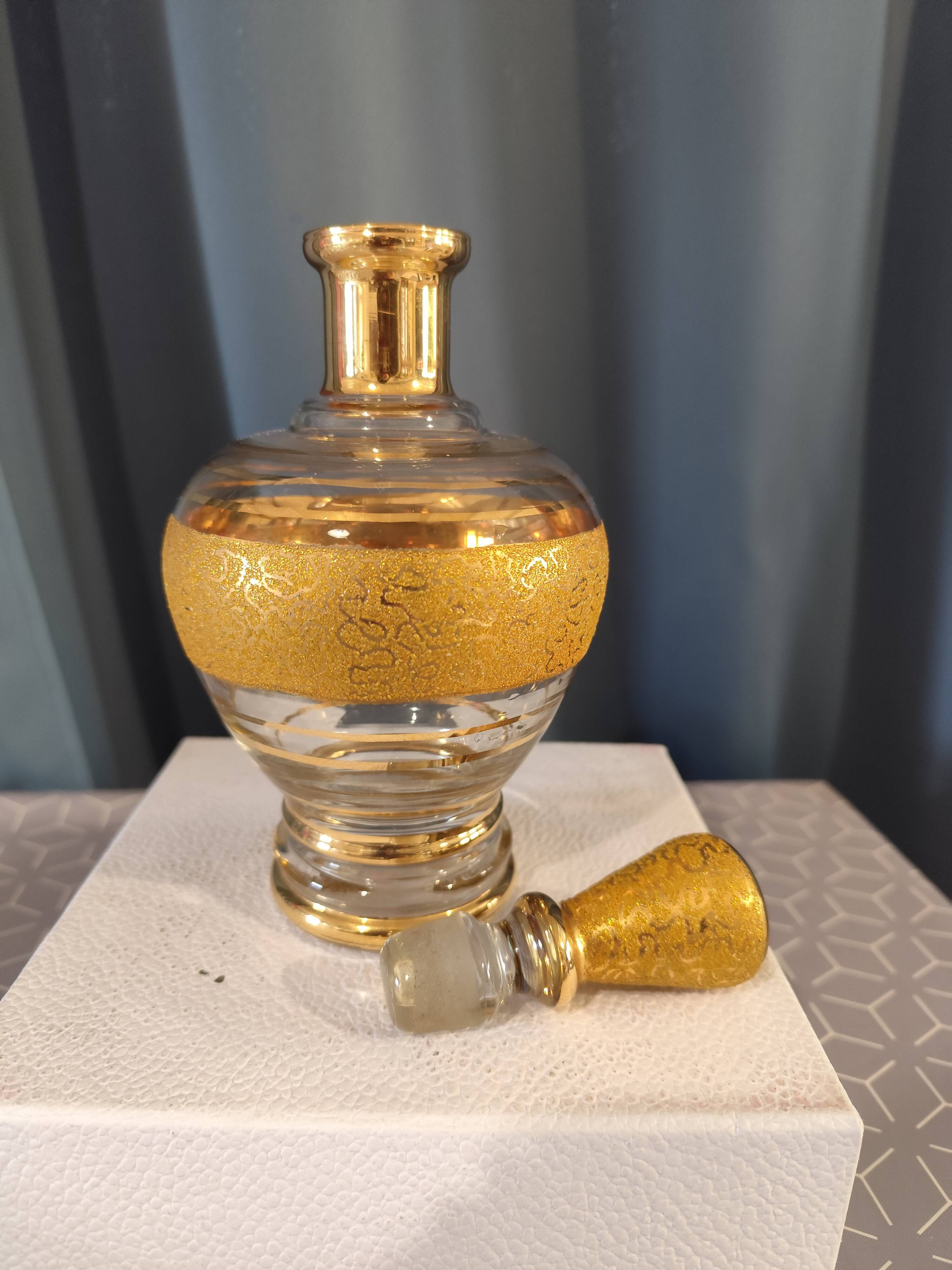 Monaco glass liqueur bottle