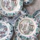 12 plates with large dish, Boch Frères Canton