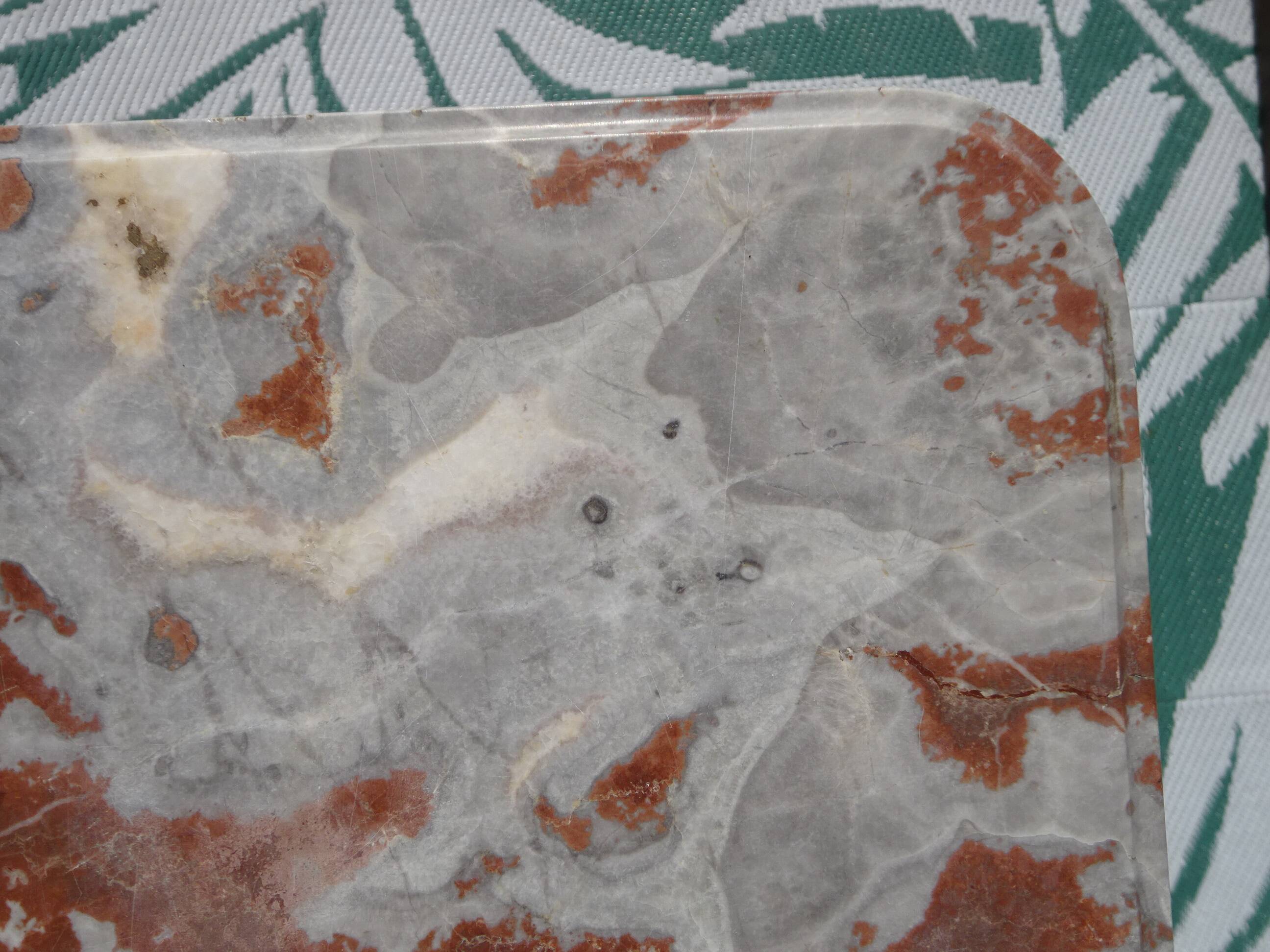 Art Deco buffet in walnut and marble