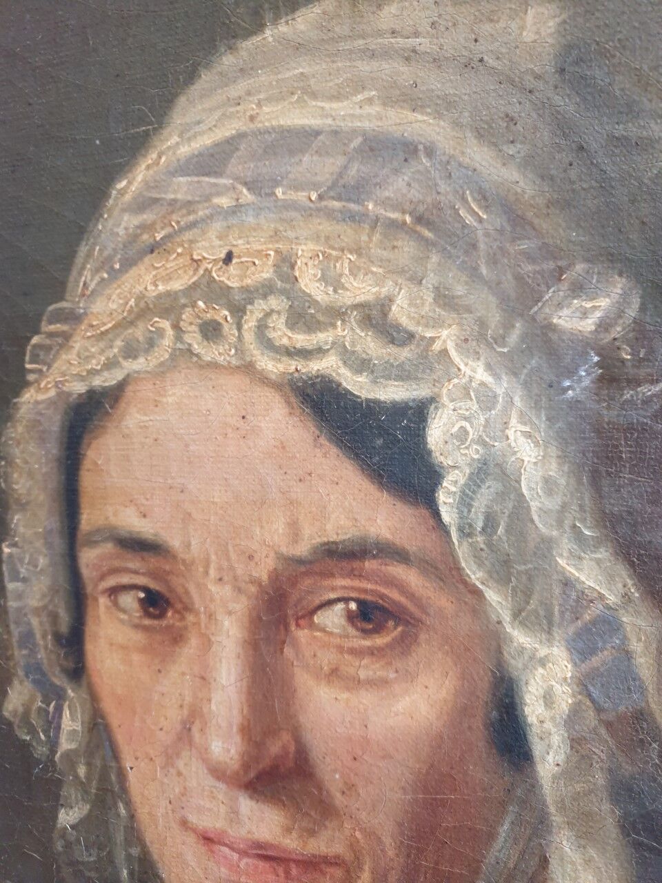 Portrait oil on canvas XIXth century