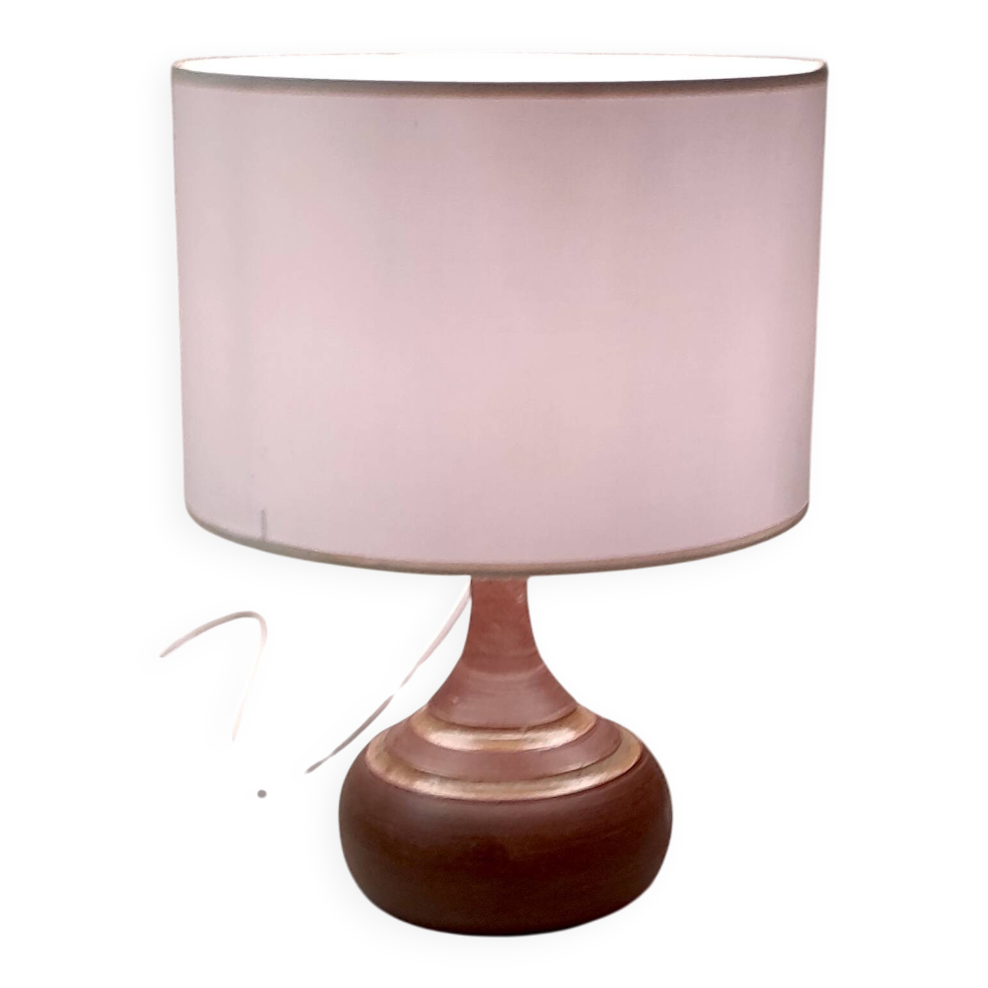 Table lamp with ceramic (stoneware) base - mid 20th century.