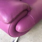 Pair of 80s leather sofas
