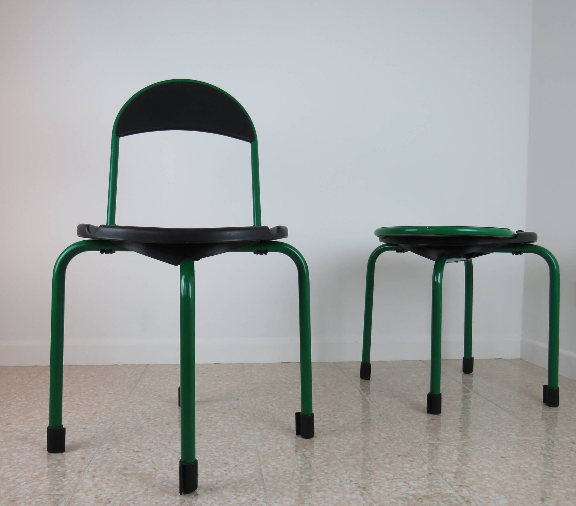 Pair of folding chairs model "Clark" by Lucci and Orlandini for Lamm 1985