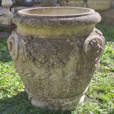 Pair of Medici pot caches in reconstituted stone