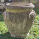 Pair of Medici pot caches in reconstituted stone