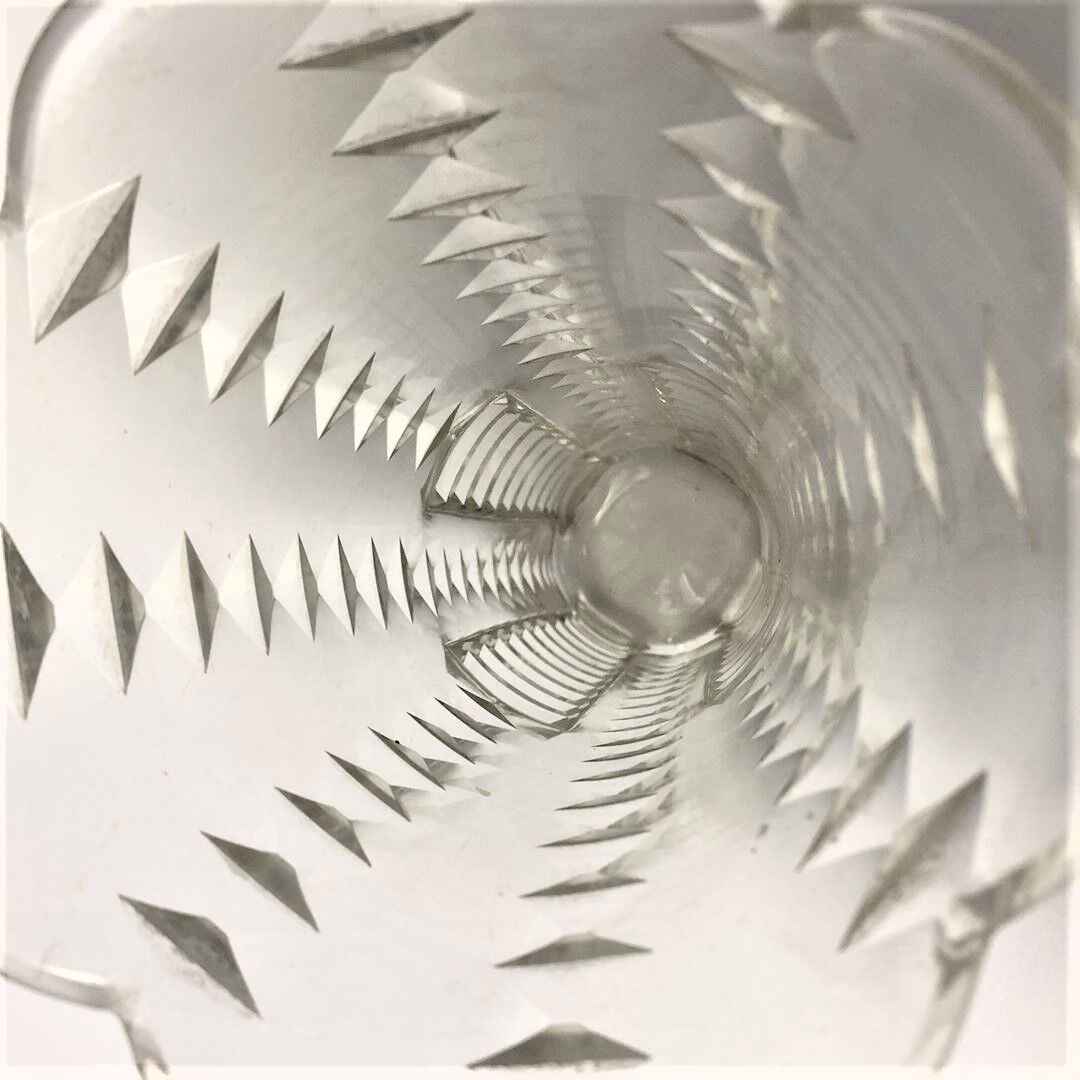 Ancient 19th-XXth cut crystal vase