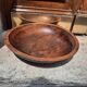 Large wooden salad bowl