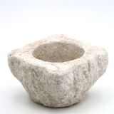 Brutalist mortar carved from stone, 19th century.