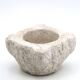 Brutalist mortar carved from stone, 19th century.