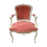 Pink velvet convertible chair