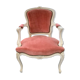 Pink velvet convertible chair
