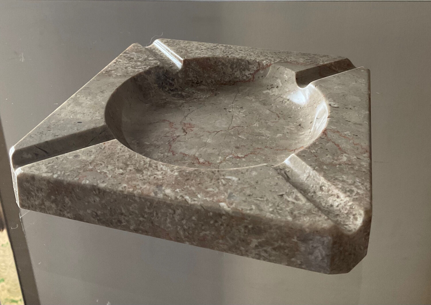 Vintage marble ashtray 70s