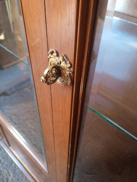 Empire display case 2 wooden doors, 1940/50s