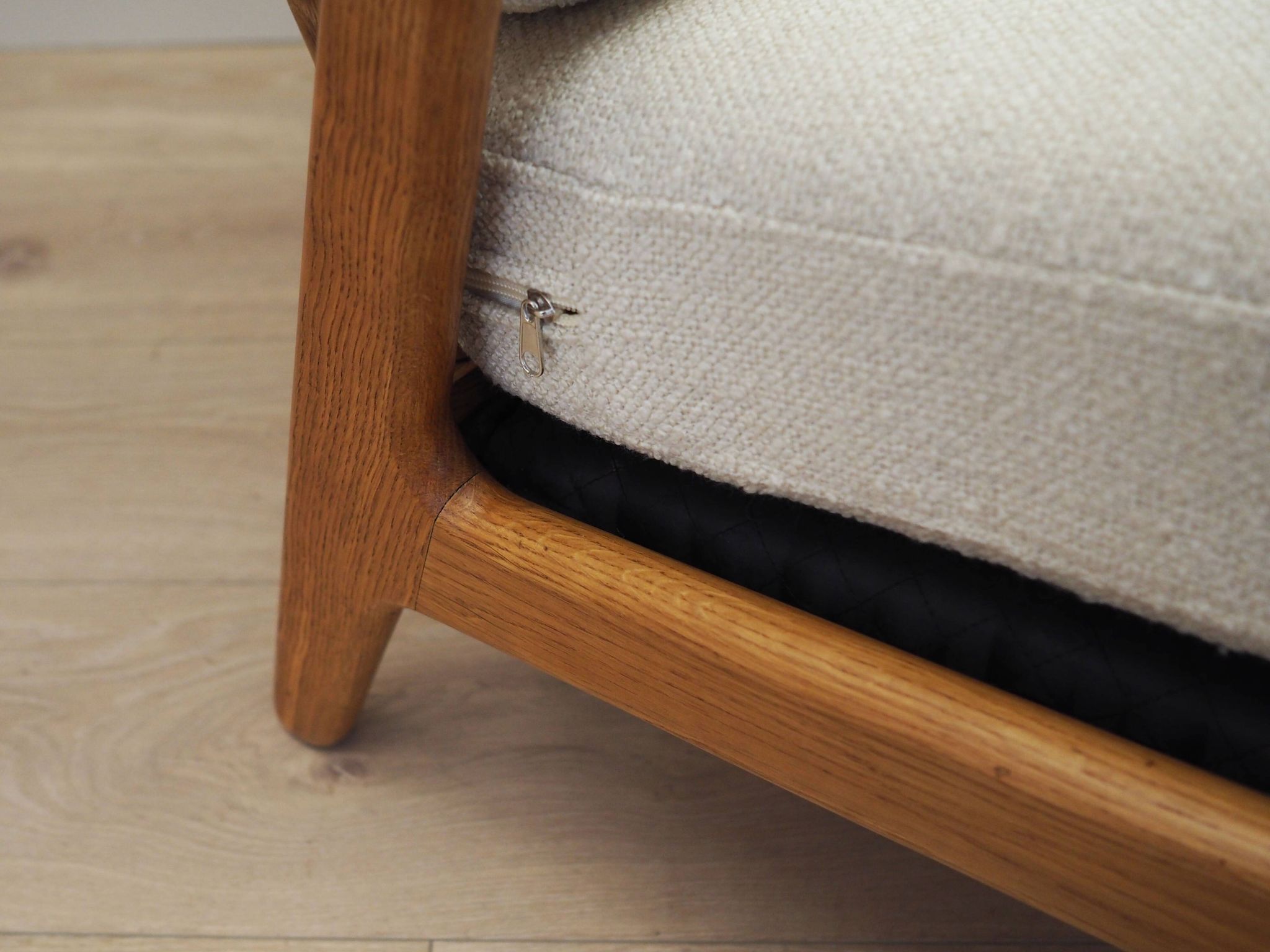 Oak armchair, Danish design, 1960s, designer: H. Brockmann Petersen, production: Randers Møbelfabrik