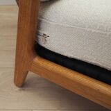 Oak armchair, Danish design, 1960s, designer: H. Brockmann Petersen, production: Randers Møbelfabrik