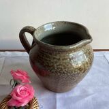 Glazed stoneware jug pitcher