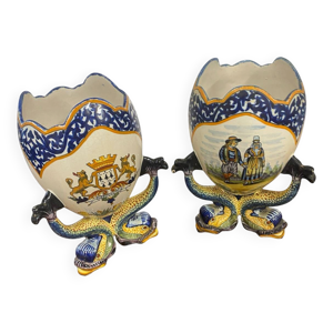 Paire de vases « Œufs » - aux