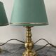 Pair of vintage brass lamps from the 70s.