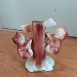 Zoomorphic salt and pepper shaker bears in slip
