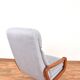 Mid-century Danish teak swivel office chair, 1960s.