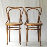 2 bistro chairs from kohn around 1900