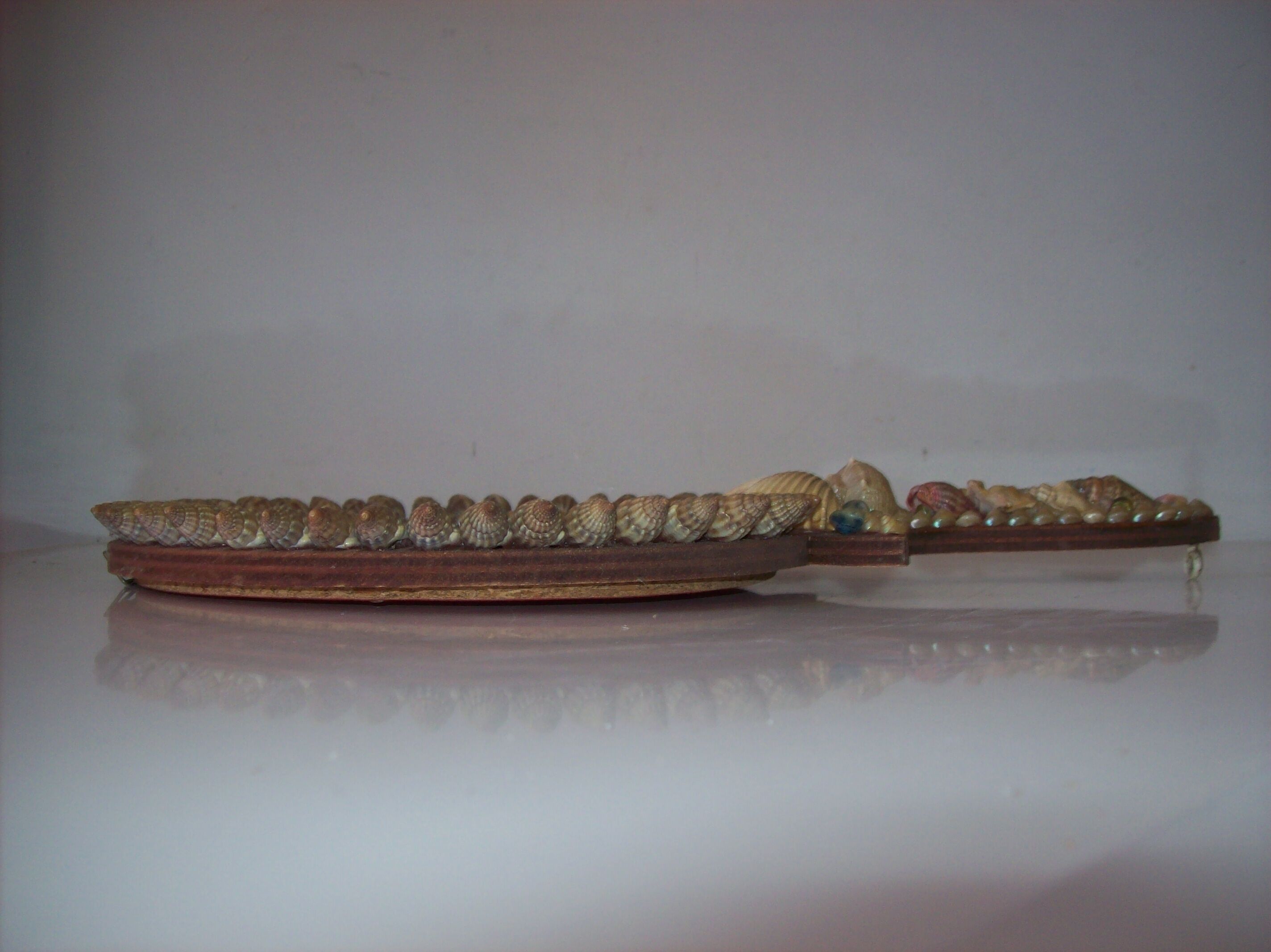 Hand or hanging shell mirror