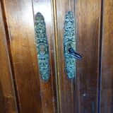Wardrobe in walnut and marquetry and boxwood fillets from the Consulate period circa 1810