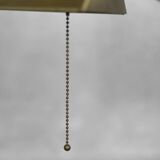 Mid-Century German Modern Gold Brass Desk Lamp with Chain from Karstadt AG, 1970s
