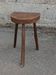 Farmhouse tripod stool in oak