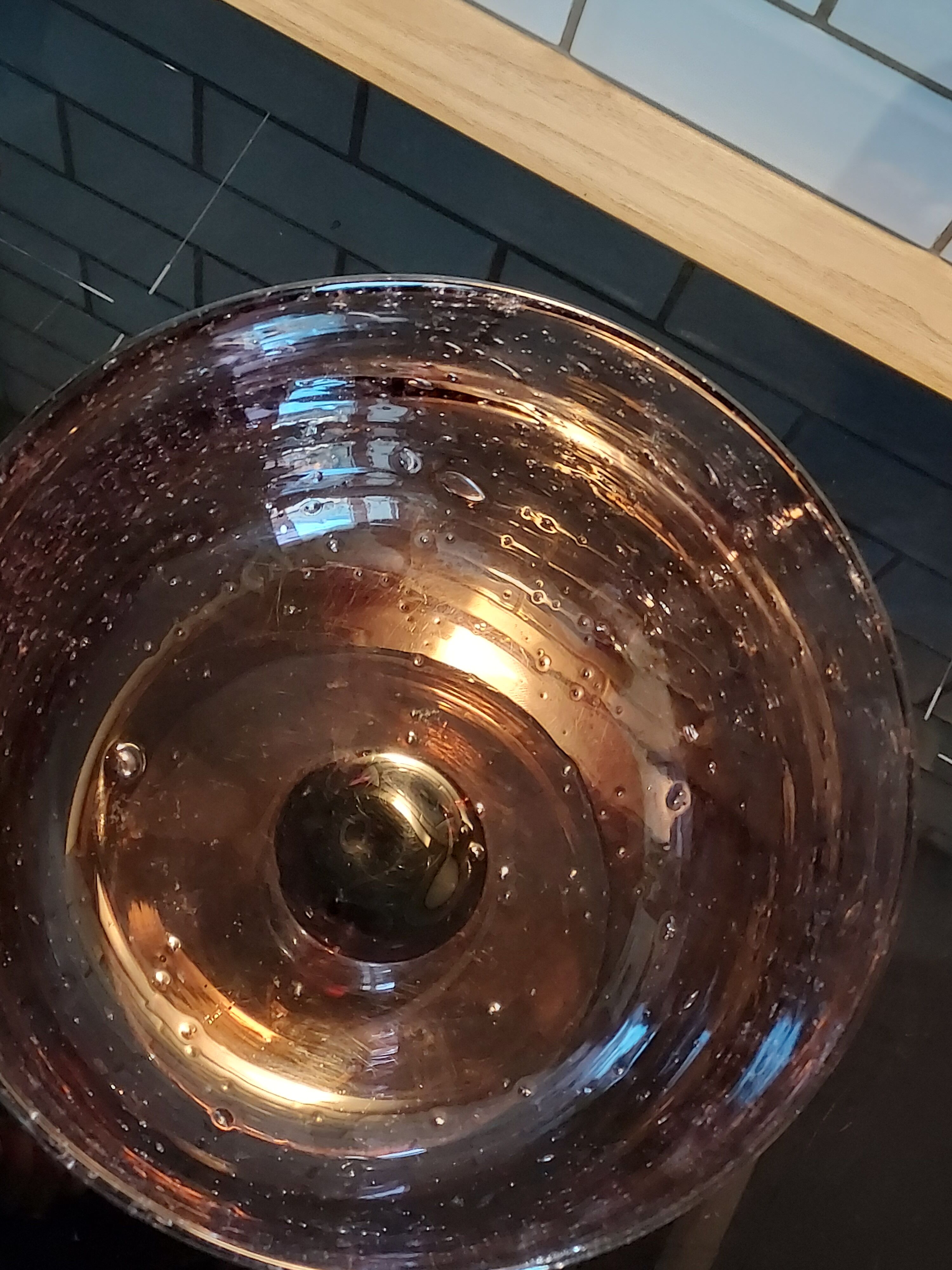 Coupe à fruits saladier verre soufflé