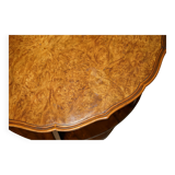 Vintage 1940s Burr Walnut swivel coffee table.