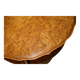 Vintage 1940s Burr Walnut swivel coffee table.