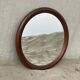 Grand miroir mural en bois