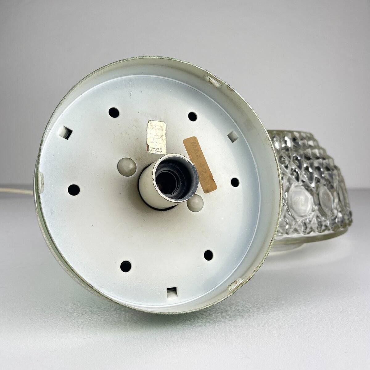 Green suspension light in mid-century style by Targetti Sankey, 1960s.