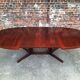 Large vintage Baumann table in rosewood with extensions, antique furniture.