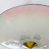 Vintage pendant lamp, multicolored glass, 50s