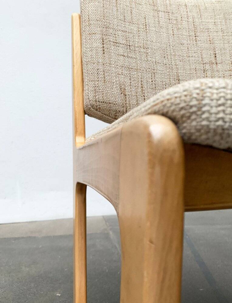 Set of German sled chairs from the mid-century, 1960s.