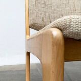 Set of German sled chairs from the mid-century, 1960s.