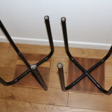 2 square stools 450mm