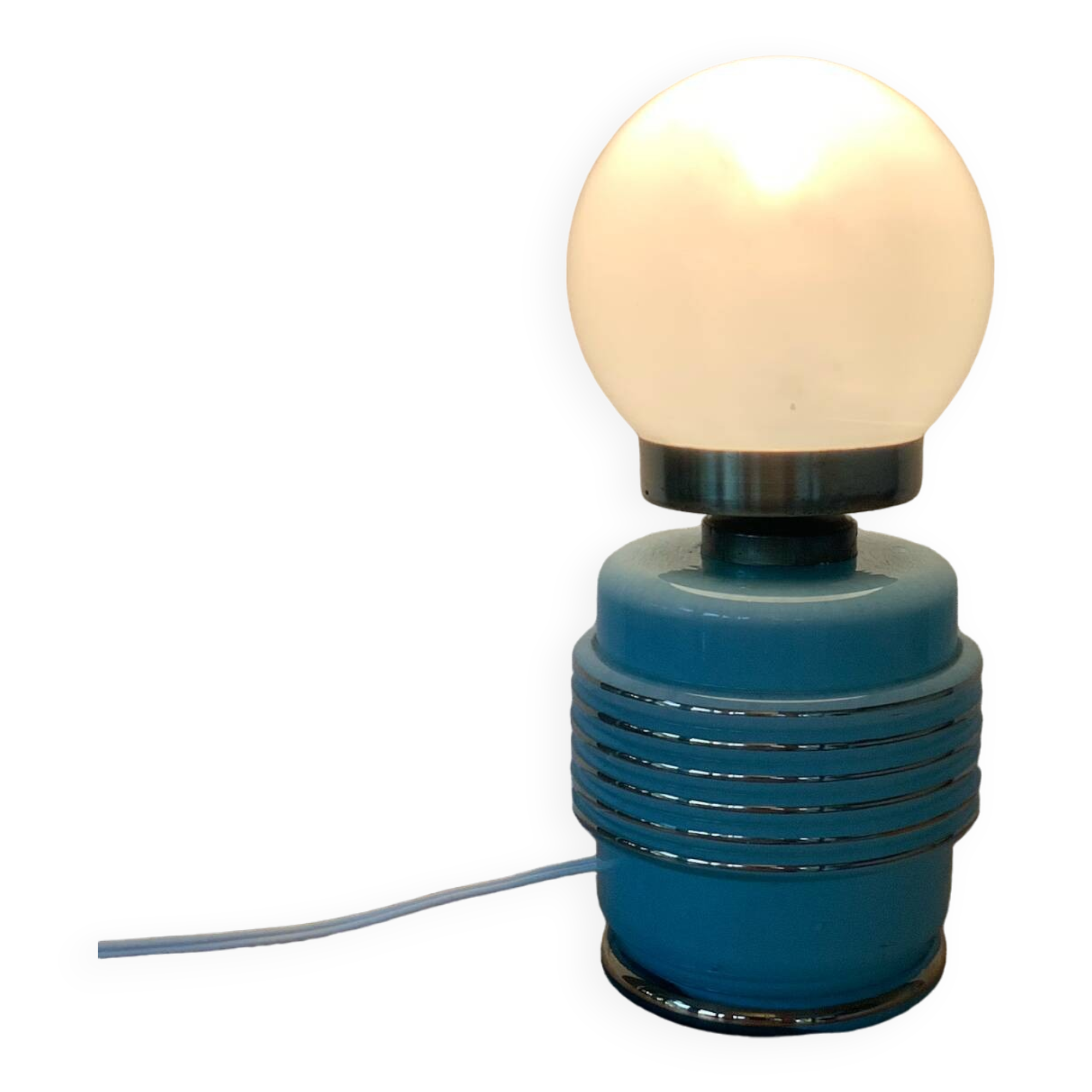 ▪️Henri Chatard France Lamp Clichy Glass Art Deco Style Opaline Globe