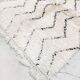 Moroccan Berber carpet Marmoucha with black zigzags 1.48x1.10m