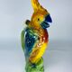 Vintage pitcher cockatoo slurry from Saint-Clément France 1920