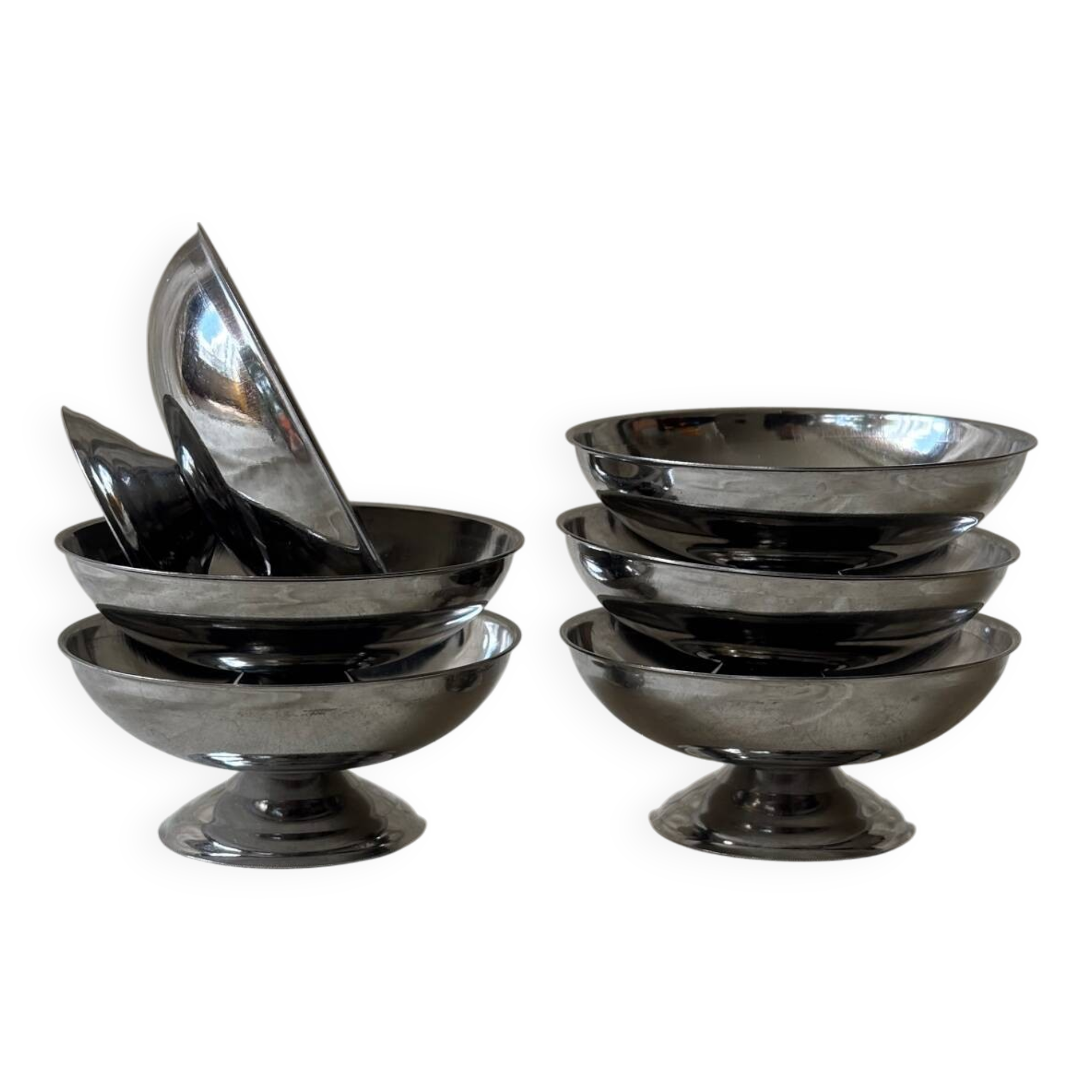 Vintage stainless steel cups