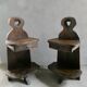 Pair of bedside tables, mountain folk art, circa 1960