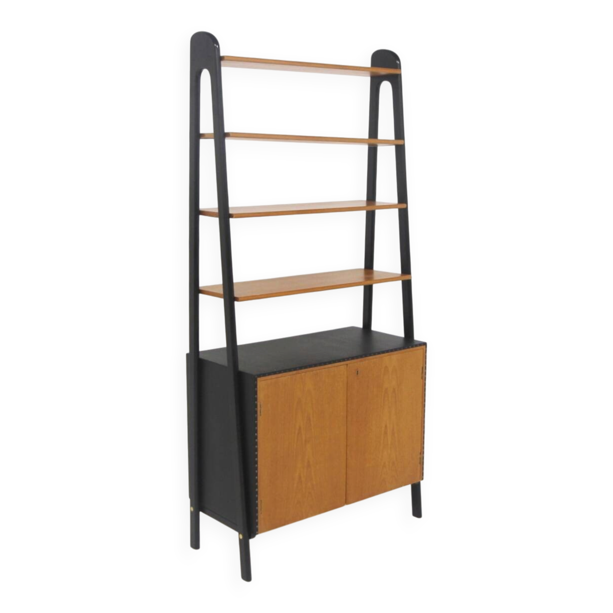 Scandinavian library in teak and skai, Sweden, 1960