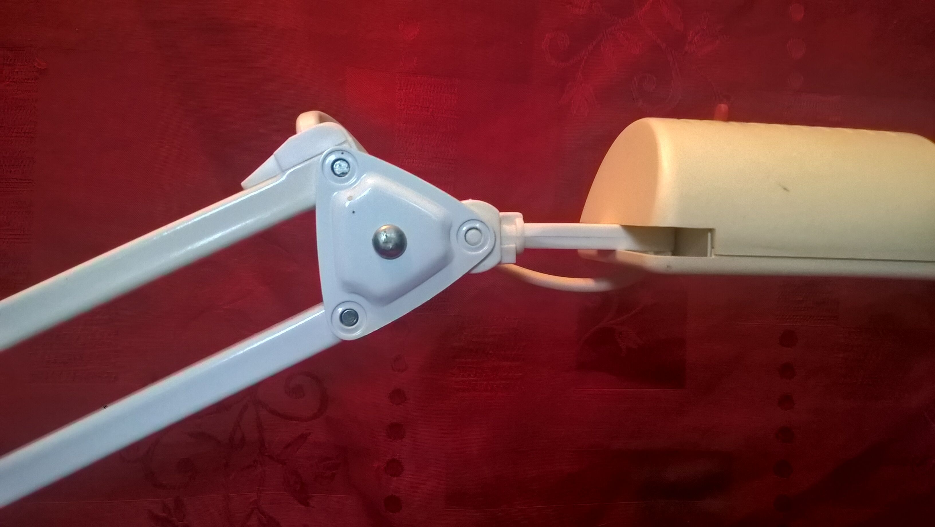 Swedish architect's lamp on vintage stand ~ sp brand ~ 1970s