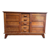 Low solid oak sideboard “René Gabriel”