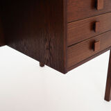 Oak wood desk by Domino Møbler Scandinavian design of the 1970s