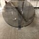 Old coffee table design chrome foot curved
