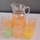Carafe and granite glasses